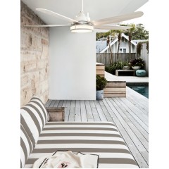 Lucci 213176 Air Louisville Ανεμιστήρας Οροφής 157cm με Φως και Τηλεχειριστήριο Λευκός